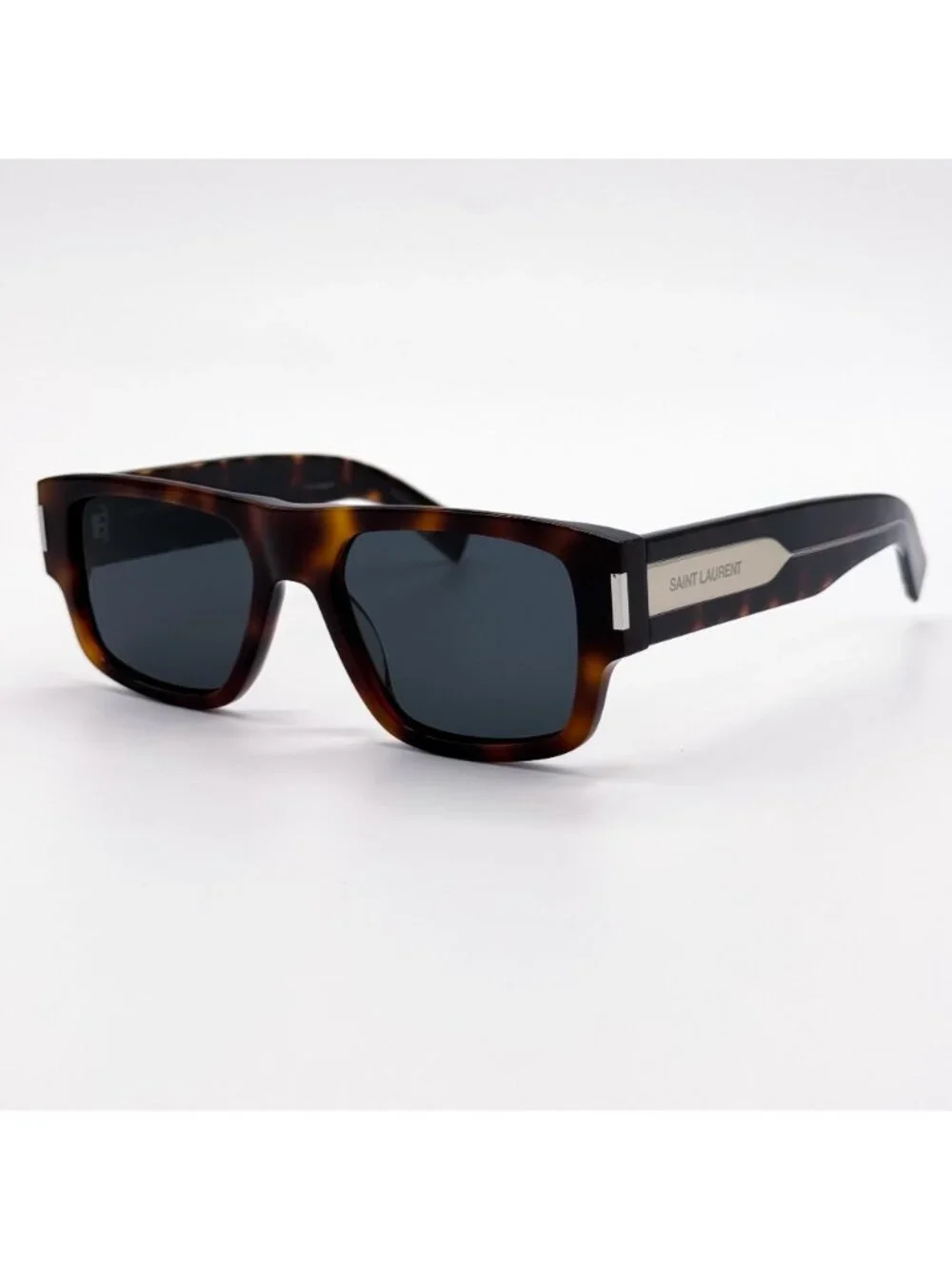 New Saint Laurent Havana Gray Unisex Sunglasses SL659 002